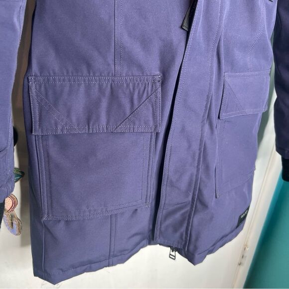 TNA Purple Hooded Parka with Faux Fur Trim - Picture 2 of 9